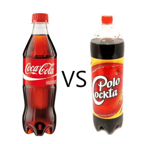 Grafika porównawcza Cola i Polo Cockta