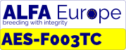 Naklejka rejestracyjna ALFA Europe AES-F003TC