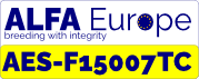 Naklejka rejestracyjna ALFA Europe AES-F15007TC