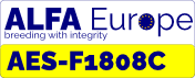 Naklejka rejestracyjna ALFA Europe AES-F1808C