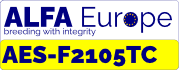 Naklejka rejestracyjna ALFA Europe AES-F2105TC