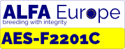 Naklejka rejestracyjna ALFA Europe AES-F2201C