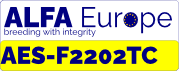 Naklejka rejestracyjna ALFA Europe AES-F2202TC