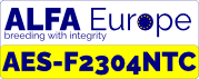 Naklejka rejestracyjna ALFA Europe AES-F2304NTC