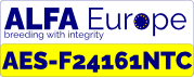 Naklejka rejestracyjna ALFA Europe AES-F24161NTC