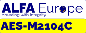 Naklejka rejestracyjna ALFA Europe AES-M2104C